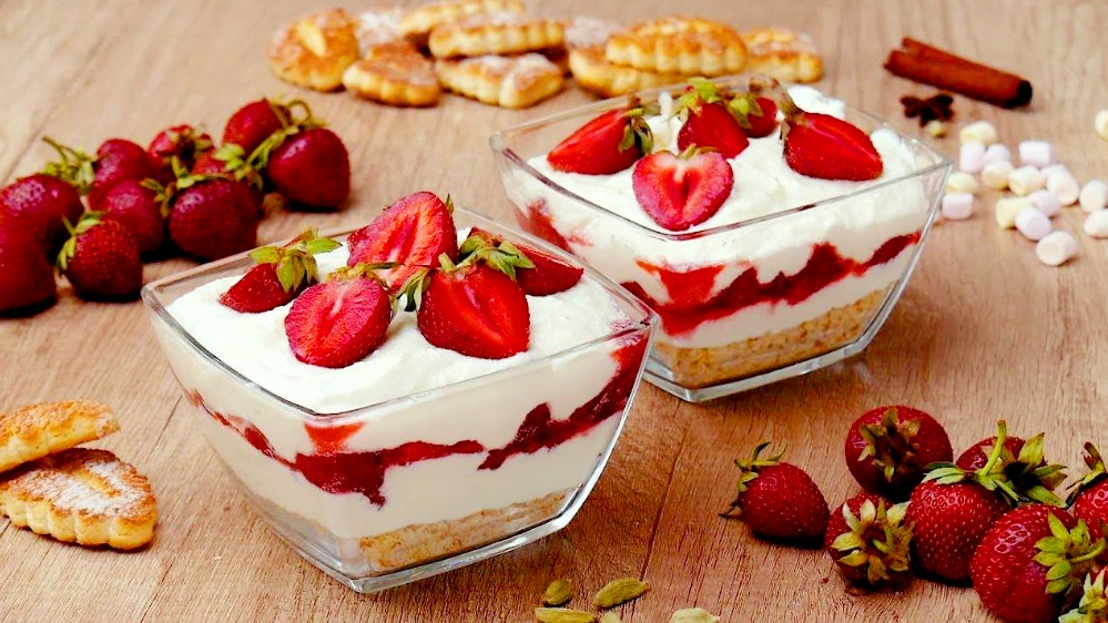 Десерты из клубники без выпечки - 5 рецептов с видео